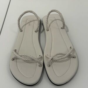 St. Agni Woven Rope Slide Off White